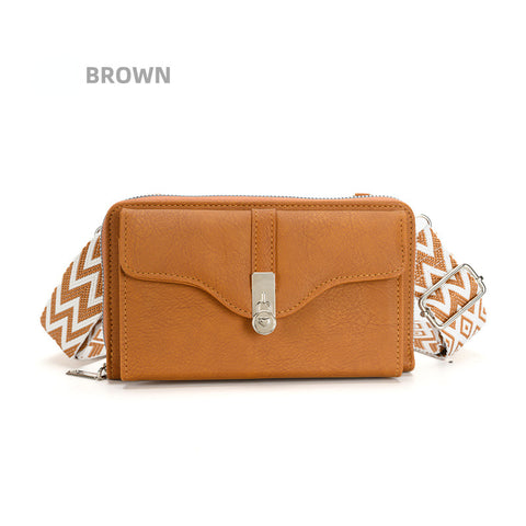New Women's Shoulder Crossbody Bag Broadband Mobile Phone Bag Large Capacity Small Square Bag M5010666