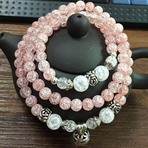 Natural stone crystal bracelet female Wangfu stone agate garnet m3331298