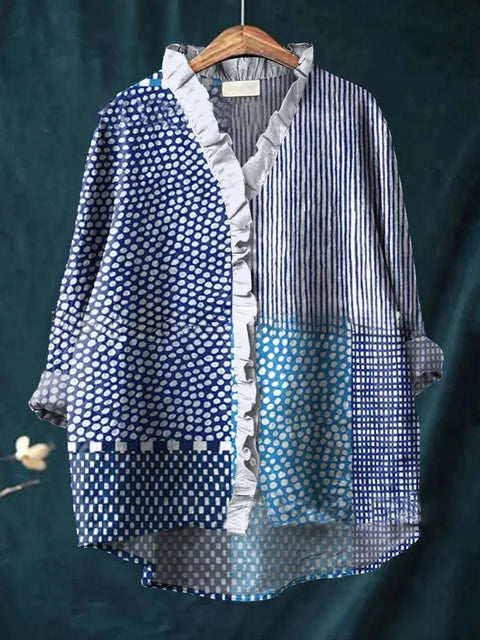 Women's new loose printing crew neck casual large size women's T-shirt m301365