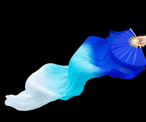 Extended floating head double-sided silk fan 3331140