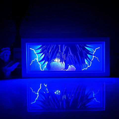 Jujutsu Kaisen Gojo Satoru Paper Carving Lamp Photo Frame