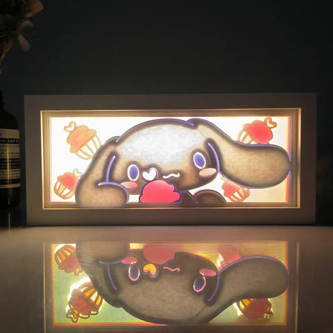 Cinnamoroll Paper Carving Lamp Photo Frame