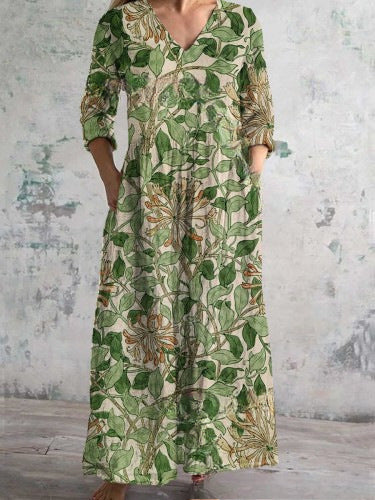 3D print summer urban casual loose dress women m301037