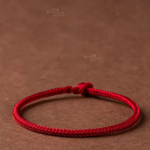 Natal year red rope bracelet, hand-woven four-sided eight-strand red rope ethnic style hand rope m3331242