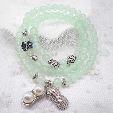 Natural stone crystal bracelet female Wangfu stone agate garnet m3331298