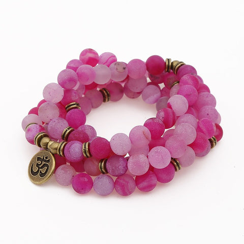 8Mm new Amazon bracelet 108 Buddha beads lotus multi-circle bracelet tree of life pendant item sweater chain m3331309