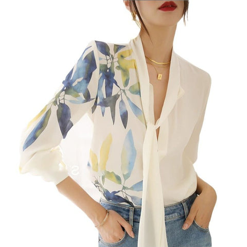 Flower shirt strap single-breasted shirt top Amazon outer single shirt shirt m301762