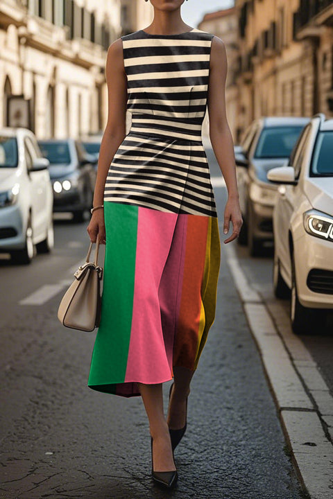 Timeless Elegant Dress Sleeveless Dress m301216