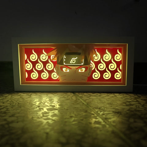 NARUTO anime Uzumaki Naruto Paper Carving Lamp Photo Frame