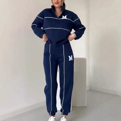 New sweater letter long sleeve trousers casual sports suit m301502