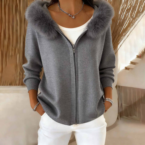 Casual Christmas Hooded Sweater Cardigan Sweater m302111