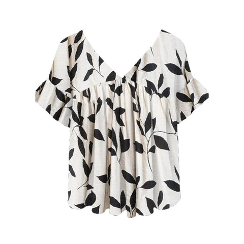 Spring explosion crew neck floral 3D printing short sleeve m301539