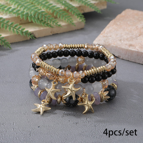 New Bohemian Bracelet Creative Tassel Multi-layer Beaded Bracelet m3331286
