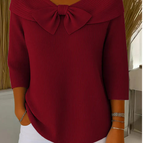 New autumn inner French light and thin long-sleeved knitted sweater top women's early autumn m302136