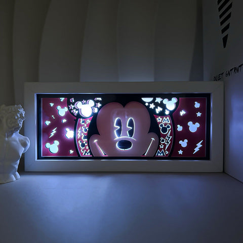 ONE PIECE Dragon Ball Hokage Paper Carving Lamp Photo Frame