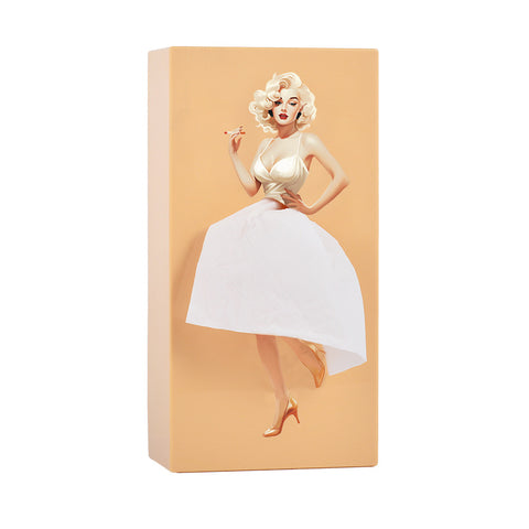 Cartoon anime girl tissue box flying skirt tissue box pod skirt girl face pumping carton cute desktop decorative ornament m5010683