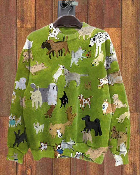 Casual floral 3D printed crew neck sweater m302127