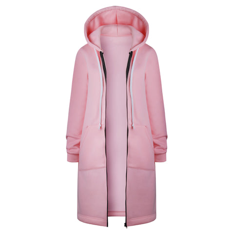 Women's medium and long hooded long-sleeved sweater women's winter m302342