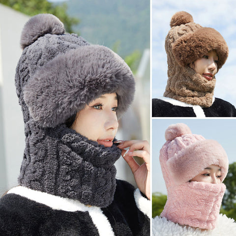 Face mask full face pullover hat windproof scarf fleece ear protection head cover warm m302255