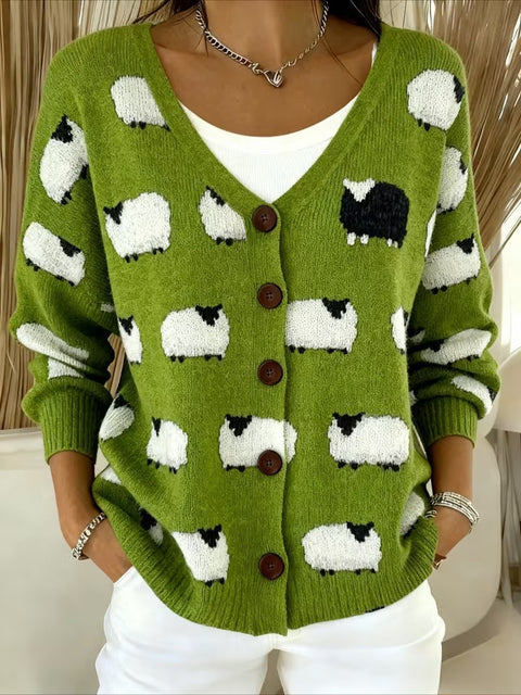 Cardigan à capuche tricoté boutonné veste automne et hiver nouveau m303072