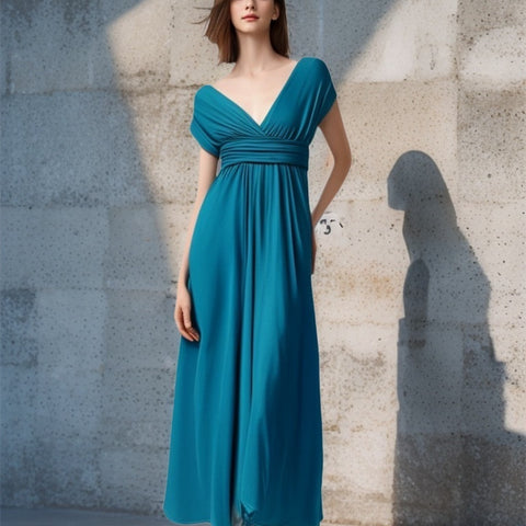 Explosive multi-wearing method multi-rope cross backless sexy bandage dress long dress dress m301601