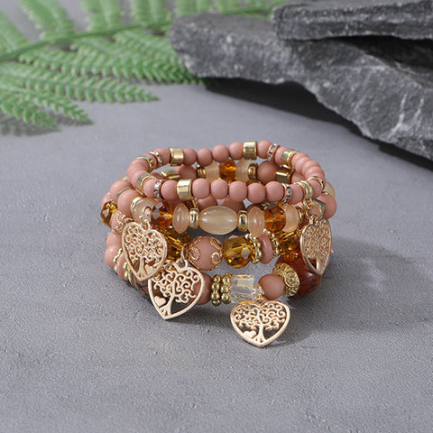 New Bohemian Bracelet Creative Tassel Multi-layer Beaded Bracelet m3331286