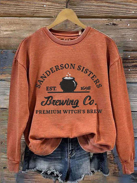 Halloween printed crew neck pullover sweater foreign trade women's clothing m301629