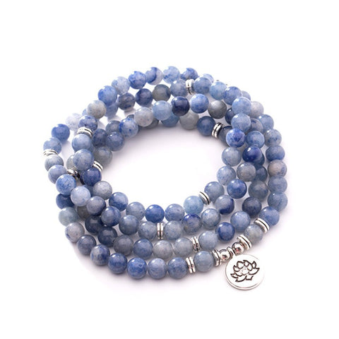 8Mm new Amazon bracelet 108 Buddha beads lotus multi-circle bracelet tree of life pendant item sweater chain m3331309