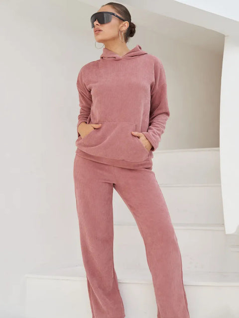 autumn and winter women's clothing new fashion sports sweater set two-piece set m301813