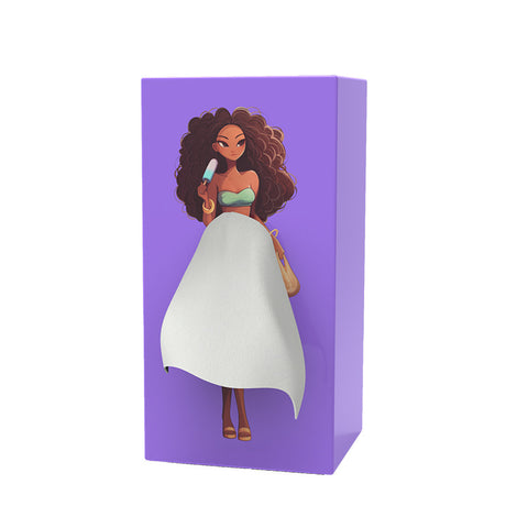 Cartoon anime girl tissue box flying skirt tissue box pod skirt girl face pumping carton cute desktop decorative ornament m5010683