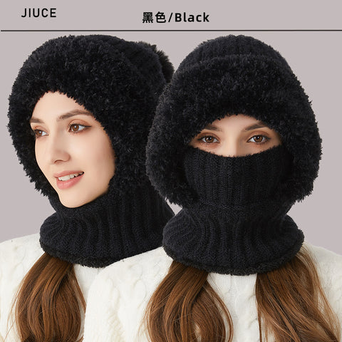 Scarf mask one-piece hat winter thermal hat women m302187