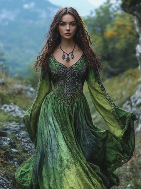 Digital printing American fashion casual Halloween new witch witch dress m302037