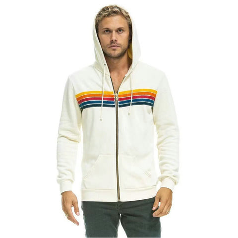 Women's casual rainbow long-sleeved hooded sweater m301777