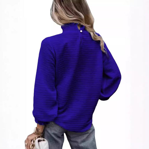 New autumn and winter women's turtleneck long-sleeved versatile top m302122