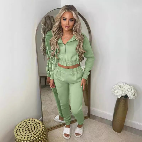 women's clothing fleece sweater hooded sports and leisure suit m301812