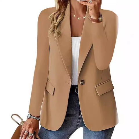 Autumn long-sleeved solid color cardigan small blazer women's m301607