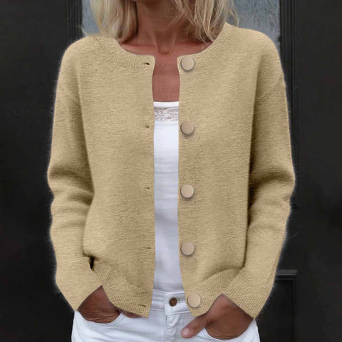 Long Sleeve Women's Button Sweater Cardigan m302021