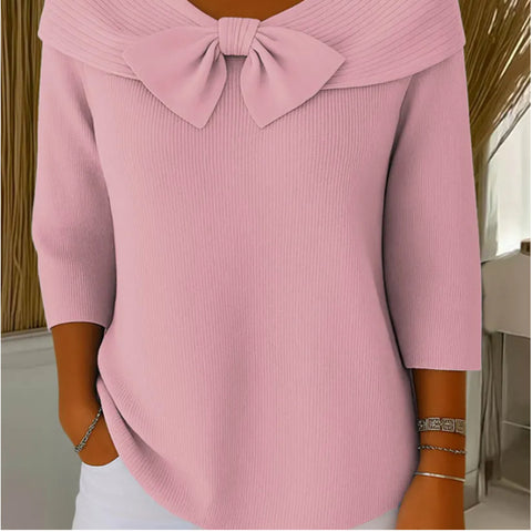 New autumn inner French light and thin long-sleeved knitted sweater top women's early autumn m302136
