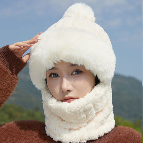 Face mask full face pullover hat windproof scarf fleece ear protection head cover warm m302255