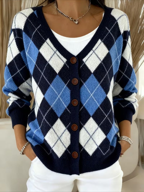 Cardigan à capuche tricoté boutonné veste automne et hiver nouveau m303072
