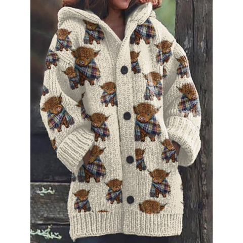 New Halloween Animal 3D Printed Casual Hooded Cloak Jacket m301664