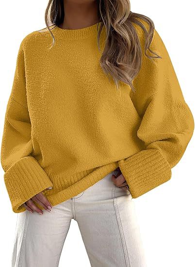 Women's sweater women's autumn and winter round neck pullover loose plush thick m301609