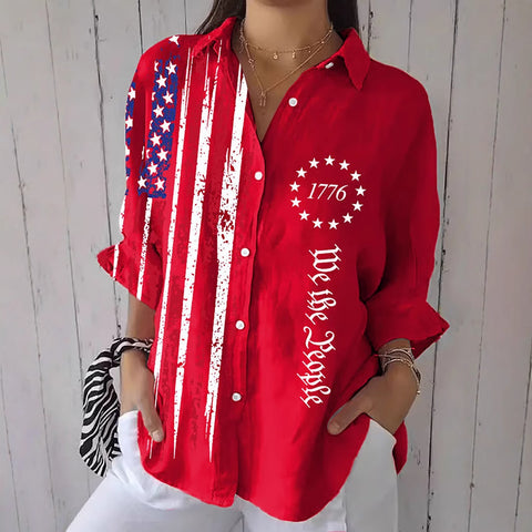 Spring and Autumn Printed Shirt m301705