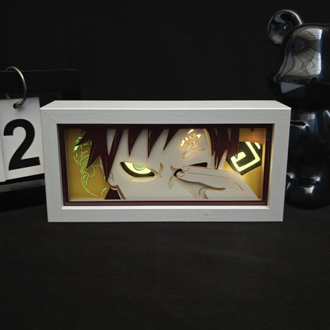 Naruto anime Gaara Paper Carving Lamp Photo Frame