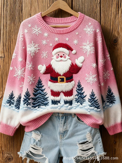 Autumn and winter top women's crew neck sweater m302181