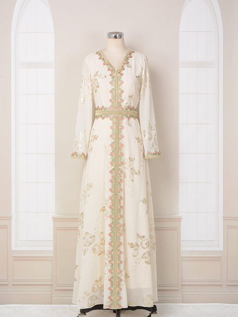 Robe women's clothing, new bronzing embroidered lace fashion dress m301182