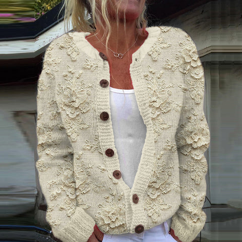 New cardigan knitted jacket women's clothing early spring and autumn source work m301722