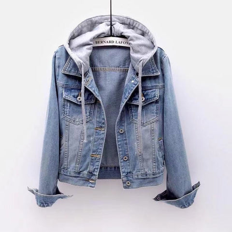 Winter velvet new cotton clothes loose Korean version denim fur collar thickened jacket women's m301671