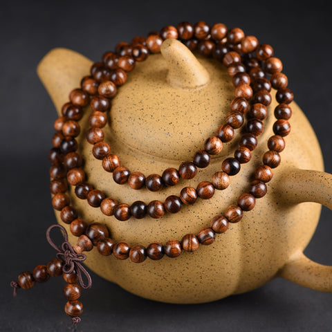 Black rosewood bracelet Wooden Buddha bead bracelet Men's cultural play Buddha beads Women's couple jewelry Bead rosary bead play m3331321