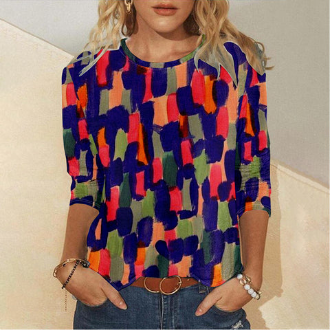 Creative Christmas Pattern Women's Long Sleeve Stand-Up Collar Half Zip Sweater m302109